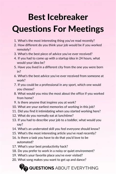 icebreaker games for work|17 Great Conversation Starters to Break the Ice at Networking .